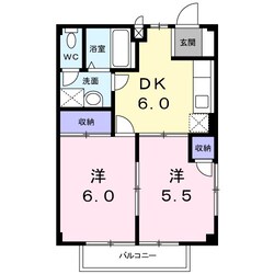 サザンレイクB棟の物件間取画像